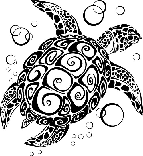 free vector Turtle totem vector 2